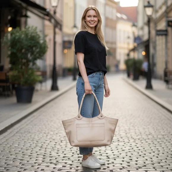 Coach Women’s Bleecker Leather Tote Shoulder Bag - Picture 4 of 13